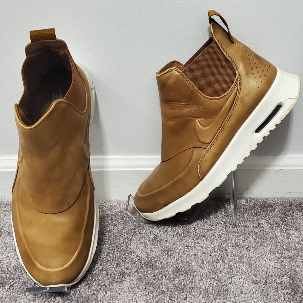 Nike Women's Slip-On Sneakers in Tan with White Soles